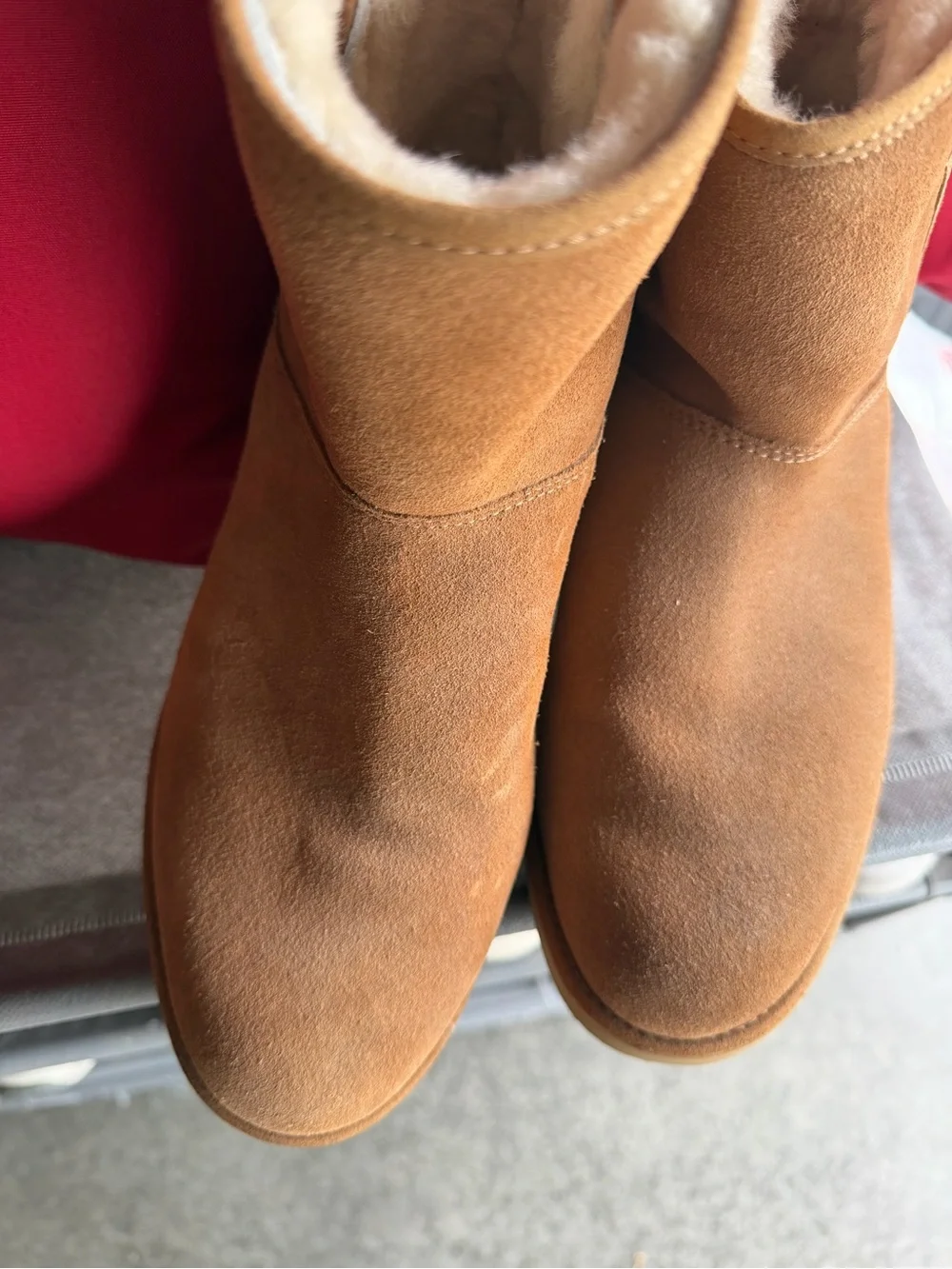 UGG Classic Short Suede Boots - Chestnut Brown